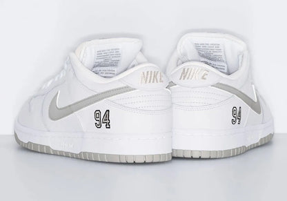 Supreme x Nike SB Dunk Low 94 Silver White