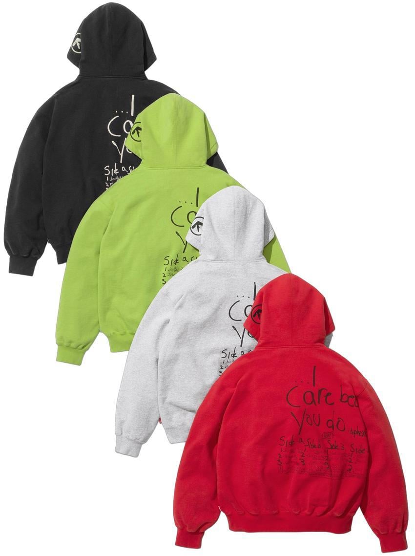 SUPREME/APHEX TWIN ZIP UP HOODED SWEATSHIRT