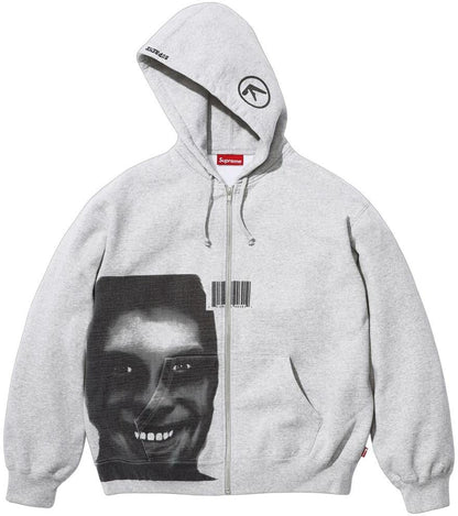 SUPREME/APHEX TWIN ZIP UP HOODED SWEATSHIRT