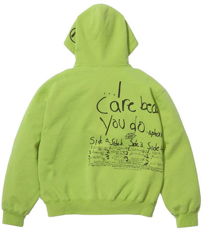 SUPREME/APHEX TWIN ZIP UP HOODED SWEATSHIRT