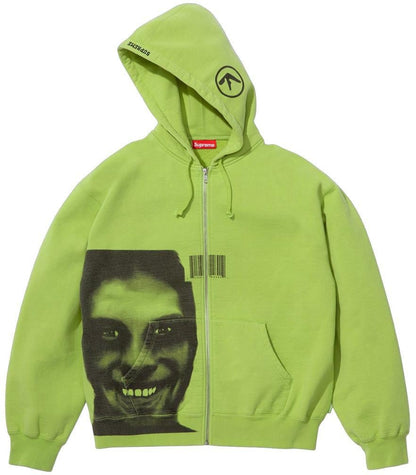 SUPREME/APHEX TWIN ZIP UP HOODED SWEATSHIRT