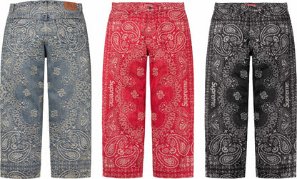 BANDANA JACQUARD BAGGY JEAN