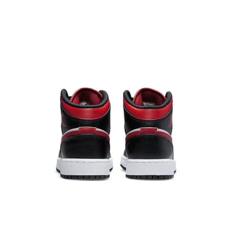 Air Jordan 1 Mid Black Fire Red (GS)