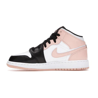 Jordan 1 Mid Arctic Orange Black Toe ''Crimson Tint''  (GS)