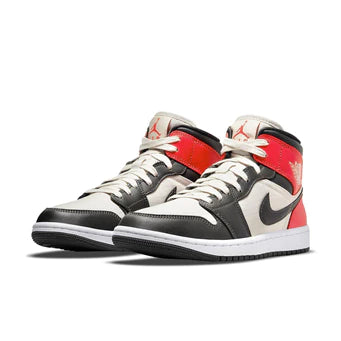 Jordan 1 Mid Newsprint Light Orewood Brown (W)