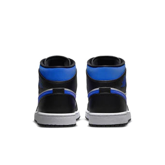 Jordan 1 Mid White Black Racer Blue
