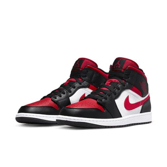Jordan 1 Mid White Black Red (2022)