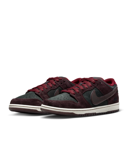 Nike SB Dunk Low Pro x Riot Skateshop Mahogany and Team Red