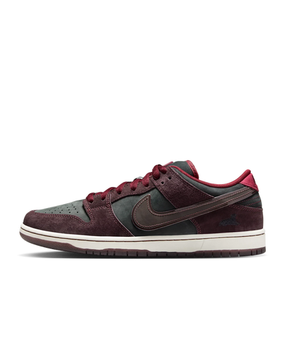Nike SB Dunk Low Pro x Riot Skateshop Mahogany and Team Red