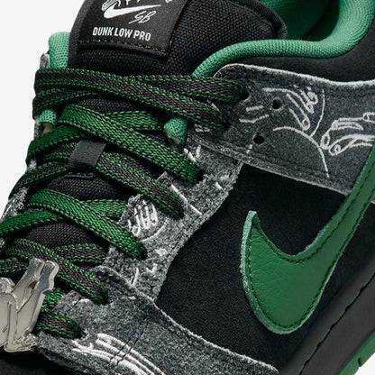 Nike SB Dunk Low Pro x There Anthracite and Gorge Green