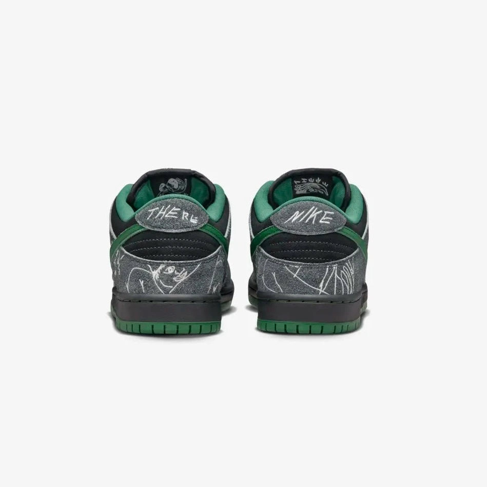 Nike SB Dunk Low Pro x There Anthracite and Gorge Green