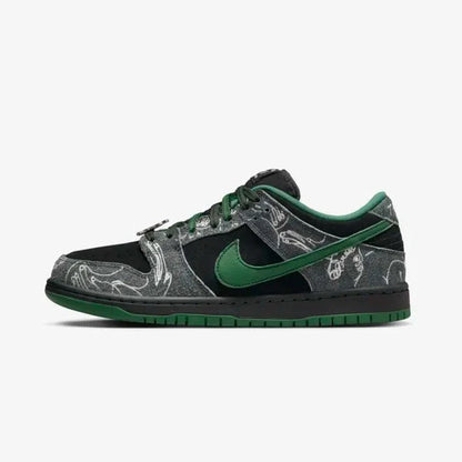 Nike SB Dunk Low Pro x There Anthracite and Gorge Green