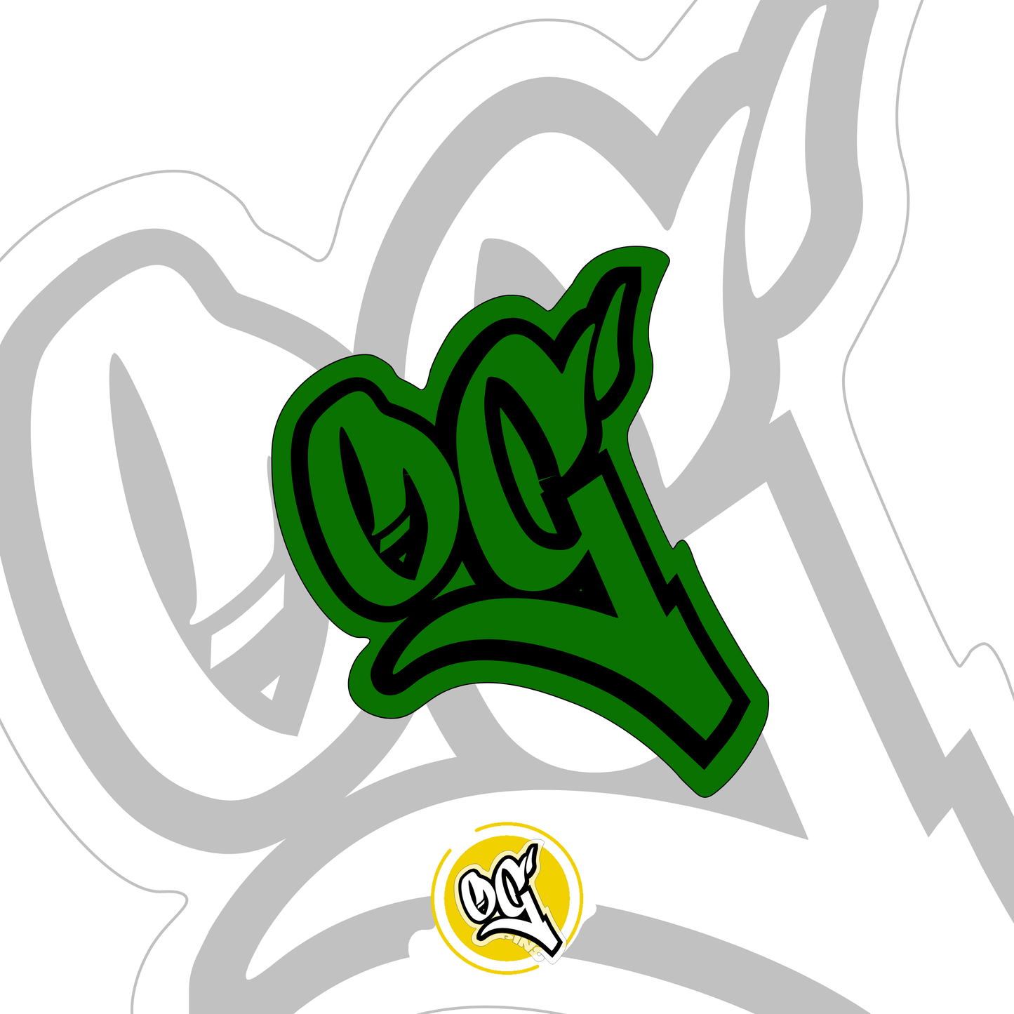 Pins OG Dark Green Glitter